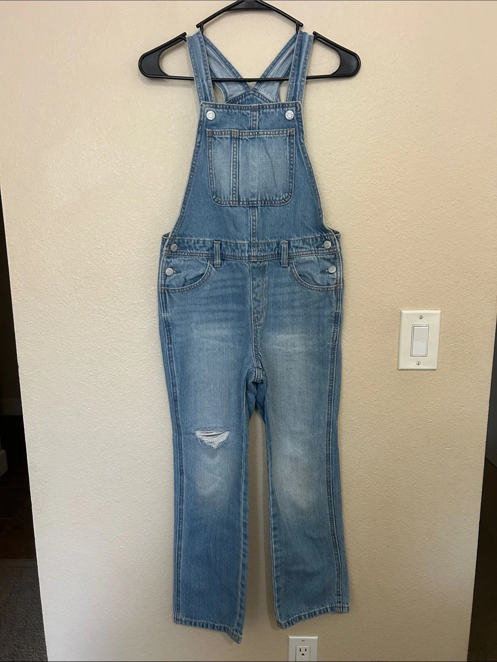 Light Wash Denim Overalls
